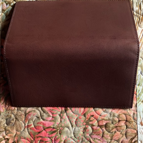 COACH Brown Leather Check book Cover- BRAND NEW /NEVER USED - Picture 4 of 5